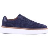 Shoetyle - Hakiki Süet Deri Lacivert Renk Bağcıklı Günlük Erkek Ayakkabı - 250-3001