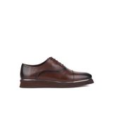 Shoetyle - Kahverengi Deri Bağcıklı Erkek Klasik Ayakkabı 250-2030