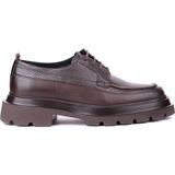 Shoetyle - Kahverengi Hakiki Deri Bağcıklı Günlük Erkek Ayakkabı 115-K609