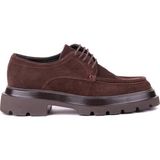 Shoetyle - Kahverengi Hakiki Süet Bağcıklı Günlük Erkek Ayakkabı 115-K432