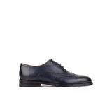 Shoetyle - Lacivert Deri Bağcıklı Erkek Klasik Ayakkabı 250-450