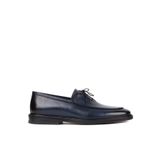 Shoetyle - Lacivert Deri Bağcıklı Erkek Klasik Ayakkabı 250-7511