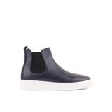 Shoetyle - Lacivert Hakiki Deri Erkek Chelsea Bot 250-041