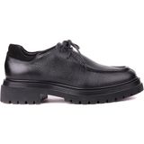 Shoetyle - Siyah Renk Hakiki Deri Bağcıklı Erkek Günlük Ayakkabı 115-K600 - Kahverengi