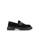 Shoetyle - Siyah Süet Deri Bağcıksız Erkek Klasik Ayakkabı 250-2375