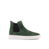Shoetyle - Yeşil Hakiki Süet Kadın Chelsea Bot - 6929