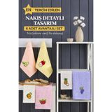 SHome Nakışlı 6'lı Mutfak Havlusu Seti 40x60 cm Pamuk Kurulama Bezi Çok Amaçlı