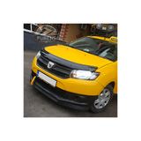 SHOOPLAA Dacia Logan MCV 2013-2020 Uyumlu H lip Esnek Ön Lip 2 Parça Karlık Ön Ek Tampon Altı Dil