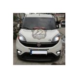 SHOOPLAA Fiat Doblo 4 2015-2023 Uyumlu H lip Esnek Ön Lip 2 Parça Karlık Ön Ek Tampon Altı Dil