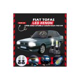 SHOOPLAA Fiat Tofaş Uzun - Kısa Far Uyumlu Şimşek Etkili Led Xenon Pro Series H4