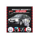 SHOOPLAA Renault Megane 2 2002-2009 Uzun Far Uyumlu Şimşek Etkili Led Xenon Performance Series H1