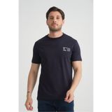 Shooter Sportswear Lacivert Erkek T-Shirt Pamuk Premium Kalite Minimal Tasarım Regular Kalıp