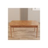 SHOOVVEL Merona Atlantik Çam 80X132 Sunta Ahşap Ayaklı Açılır Mutfak Masası, Yemek Masası, Salon Masası