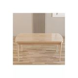 Shoovvel Merona Sonomo 80X132 Sunta Ahşap Ayaklı Açılır Üst Kalite Mutfak Masası, Yemek Masası, Salon Masası Sonomo
