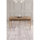 Shoovvel Pure Atlantik Çam 60X90 Mdf Ahşap Ayaklı Sabit Üst Kalite Mutfak Masası, Yemek Masası, Salon Masası Atlantik Çam Desen