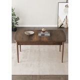 Shoovvel Vena Serisi Mdf 70X114 Ahşap Ayaklı Açılır Üst Kalite Mutfak Masası, Yemek Masası, Salon Masası - Barok