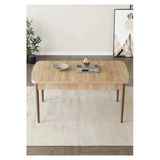 Shoovvel Venna Serisi Mdf 70X114 Ahşap Ayaklı Açılır Üst Kalite Mutfak Masası, Yemek Masası, Salon Masası Sonomo