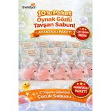 shop 10’lu Paket Oynar Gözlü Tavşan Sabun El Yapımı Şeffaf Gliserinli Çocuk Sabunu Hediyelik & Eğlenceli