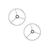 shop 2 adet Abajur Teli Ø 47 cm - SİYAH - Abajur Başlığı & Makrome Avize Yapımı için Avize Teli