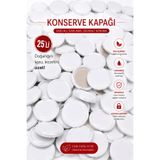 shop 25'li Metal Konserve Kapağı – Kavanoz Kapağı | Sızdırmaz, Dayanıklı, Güvenli Saklama