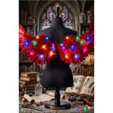 shop 3 Fonksiyonlu LED Işıklı Kırmızı Tüy Melek Kanadı Kostüm Aksesuarı