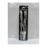 shop 6'lı KIVRIMLI GÜMÜŞ Doğum Günü Mumu 15CM Pasta Mumu Kıvrık Mum