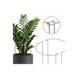 shop Bitki Destek Kazığı Hilal Şekilli | 18 cm * 50 cm | 2 Adet 2'li Bitki Destek Çubuğu Saksı İçi Çiçek Bitki Desteği 4MM Paslanmaz Galvanizli Metal Hilal Formlu