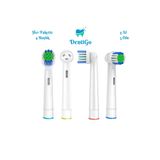 shop Braun - Oral B Şarjlı Ve Pilli Diş Fırçası Uyumlu 4 Adet Yedek Başlık