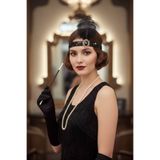 shop Büyük Gatsby Kostüm Aksesuar Seti - Tüy Saç Bandı Uzun Eldiven Ve Tutucu