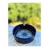 shop El Yapımı 10x3,5cm Seramik Çeyizlik Çerezlik Küllük Kül Tabağı Lacivert