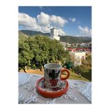 shop El yapımı kaktüs desenli seramik espresso kahve kupa fincan