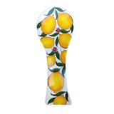 shop El yapımı limon desenli seramik kaşıklık kaşık altlığı Sarı 7 x 21