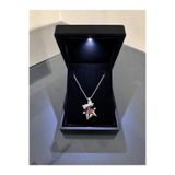 shop IŞIKLI KUTUDA İÇİ AÇILABİLEN KALPLİ YILDIZ KOLYE ÇELİK