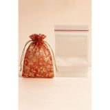 shop Kırmızı Çerez Kesesi 50 Adet Ölçü 12x15cm Kına Nikah Düğün Bride Mevlüt (Şeffaf kilitli poşet dahil)