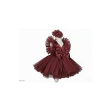 shop Kız Çocuk Bordo Taç Dahil Kabarık Tütü Özel Gün Elbisesi