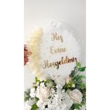 shop Kız Evine Hoşgeldiniz Kapı Süsü Şeffaf Pleksi Kına Düğün Nişan Kapı Süsü