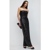 Shop Krutzo Payet Pul Abiye Maxi Elbise siyah 40