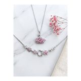 shop PEMBE KUĞU KOLYE VE HELLO KITTY BİLEKLİK SETİ