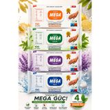 shop SEASON MEGA X-LARGE 4’lü Paket 100’lü Islak Temizlik Mendili – Limon, Natura, Lavanta ve Sabun Kokulu