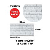 shop TAS-700 TAŞ GÖRÜNÜMLÜ 3D STRAFOR DUVAR PANELİ (10'LU PAKET)