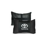 shop TOYOTA LOGOLU SİYAH ORTOPEDİK TERLETMEZ KUMAŞ ARAÇ BOYUN YASTIĞI 2 ADET OTO BOYUN YASTIĞI