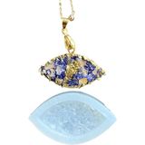 Shop Yuvarlak Druzy Kristal Silikon Epoksi Kalıbı, 4 Cm, Şeffaf, Kolye ve Anahtarlık Yapımı Için, Tekrar Kullanılabilir (Nazargoz) - Çok Renkli