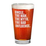 shop4ever® Amca. The Man. The Myth. The Bad Influence. Oyulmuş Bira Bardağı Amca Hediye Olmak İçin