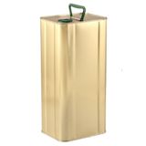 SHOPBAG Sarkap 5 Lt. Boş Zeytinyağı Tenekesi - 5000 Ml. Gold Renk (İçi ve Dışı laklıdır.)
