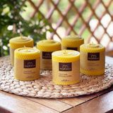 shop&cheers Doğal Balmumu, Çevre Dostu Katkısız Doğal Petek Mumları, Hediyelik Mumlar, Dekoratif ve Rahatlatıcı Balmumları (6'lı Set, Küçük Petek Balmumu)