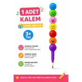 shopExxtra Emoji Yumurtlayan Kurşun Kalem Karne Hediyesi Çocuk Okul Kalemi Eğlenceli Hediyelik Kalem (1 ADET)