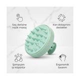 Shopexxtra Saç Masaj Fırçası, Yumuşak Silikon Şampuan Tarağı ve Duş Fırçası, Saç Derisi Peeling, Kepek ve Dökülme Karşıtı Yıkama Aleti, Tırnak Koruyucu Ergonomik Kafa Derisi Bakım Fırçası (Mavi) - 000-Siyah
