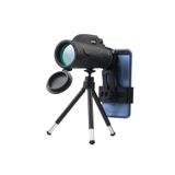ShopFast 80x100 Dürbün Ultra Zoom Tek Göz Monoküler Teleskop Telefon Tutucu Taşıma Çantalı Tripotlu