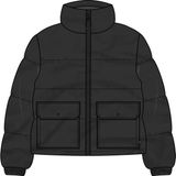 ShopINN Mte Aubrey Primaloft Puffer Kadın Siyah Mont - VN000HJV
