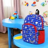 Shopiolog Anaokulu Kreş Günlük Kullanım Erkek Çocuk Sırt Çantası Su Geçirmez Suluklu 2 Bölmeli Okul Öncesi - Model7
